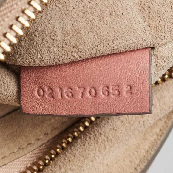 Chloe Pink/Brown Leather and Suede Faye Medium Shoulder Bag - Picture 8 of 10